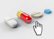 mouse cursor choosing to buy medicine online